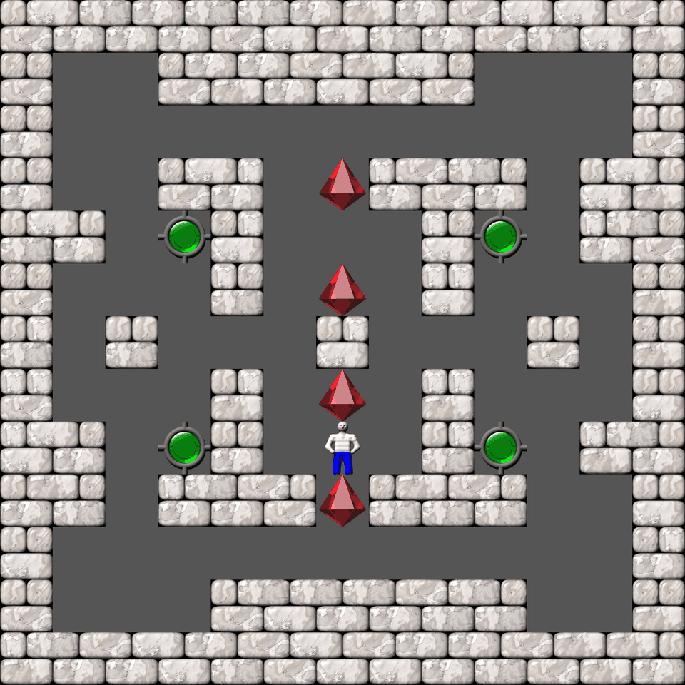 Сокобан Cubes & Tubes уровень 4
